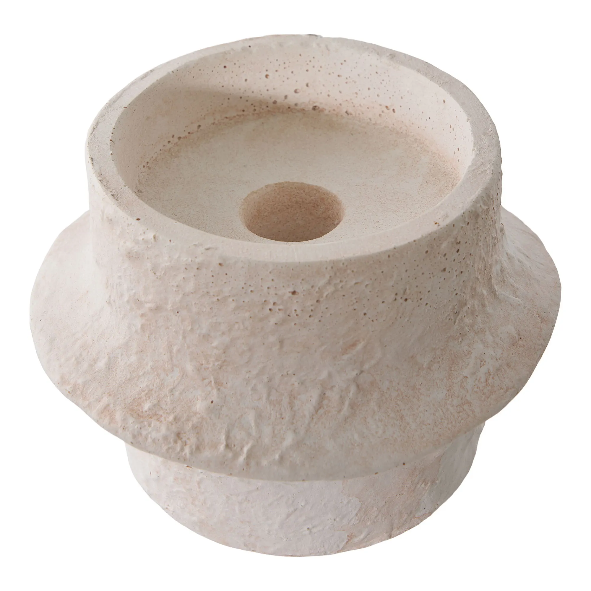 Świecznik cementowy CANDLE zestaw 2 sztuk biały - 4561187