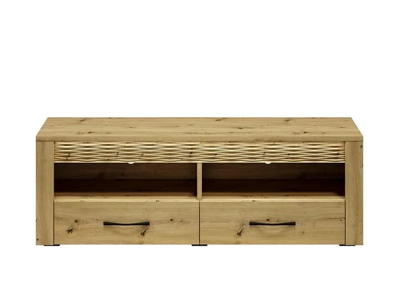Szafka RTV z 2 szufladami i oświetleniem ARTIS 11, dąb artisan - 1ARTI11-001