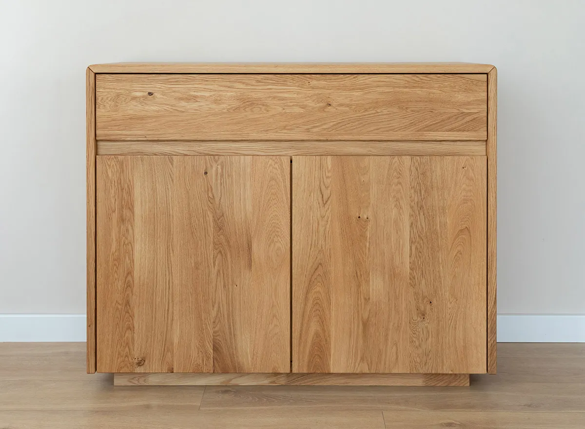 Komoda dębowa 2-drzwiowa z 1 szufladą TOSSA Dębowy Sen dąb olejowany - ZIKOM2_1.2