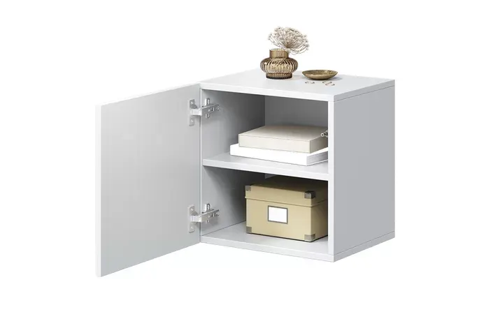 Szafka wisząca ASHA 40 1D - biały mat - ryflowany front — zdjęcie 4