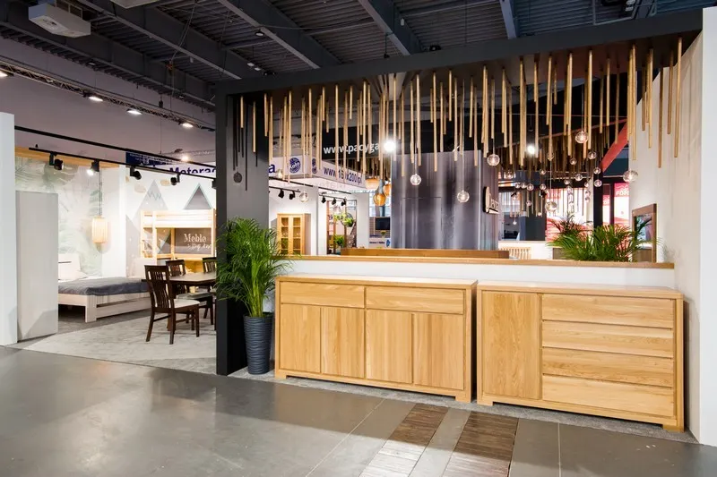 Komoda dębowa KD357 Miodowy DREWMAX - 33989