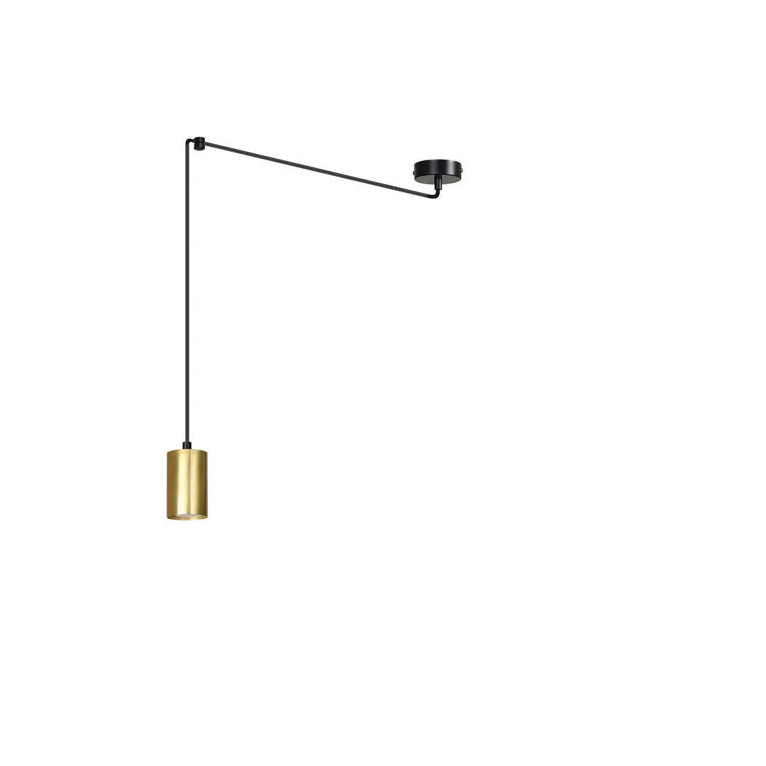 Lampa wisząca  TRAKER Czarny/Złoty 526/1