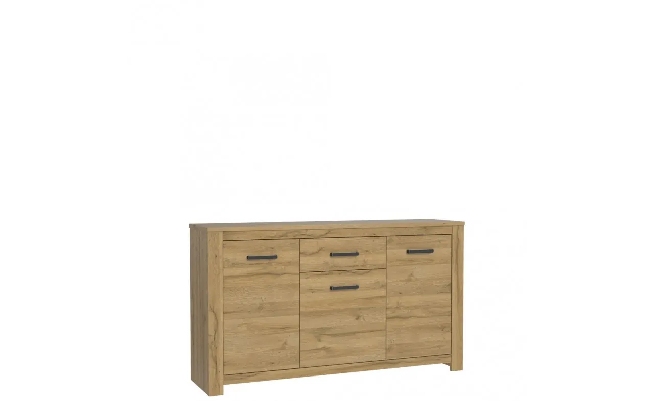 Komoda 3-drzwiowa z szufladą HAVANNA dąb postarzany