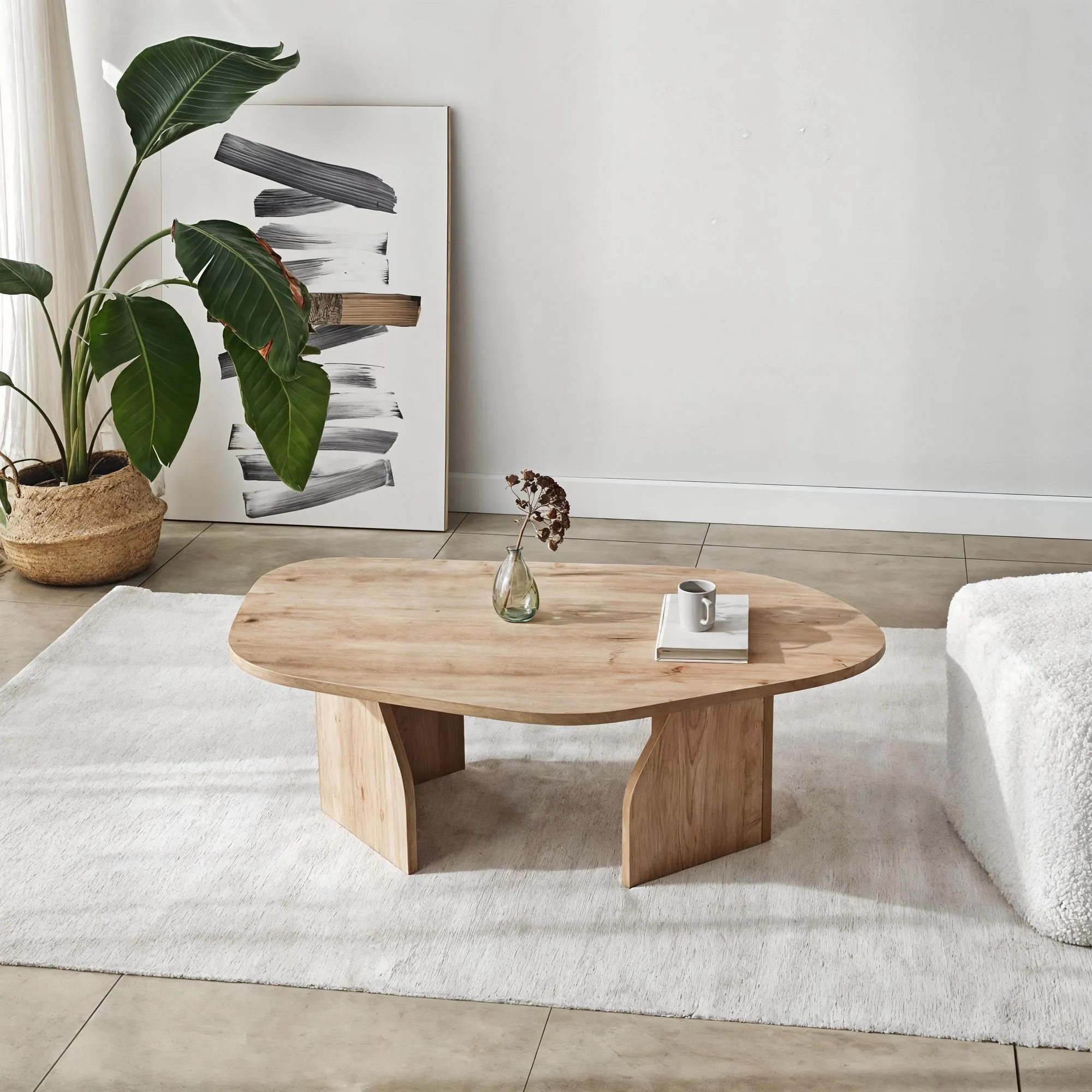 Stolik kawowy ROCK 60x100 dąb naturalny — zdjęcie 4