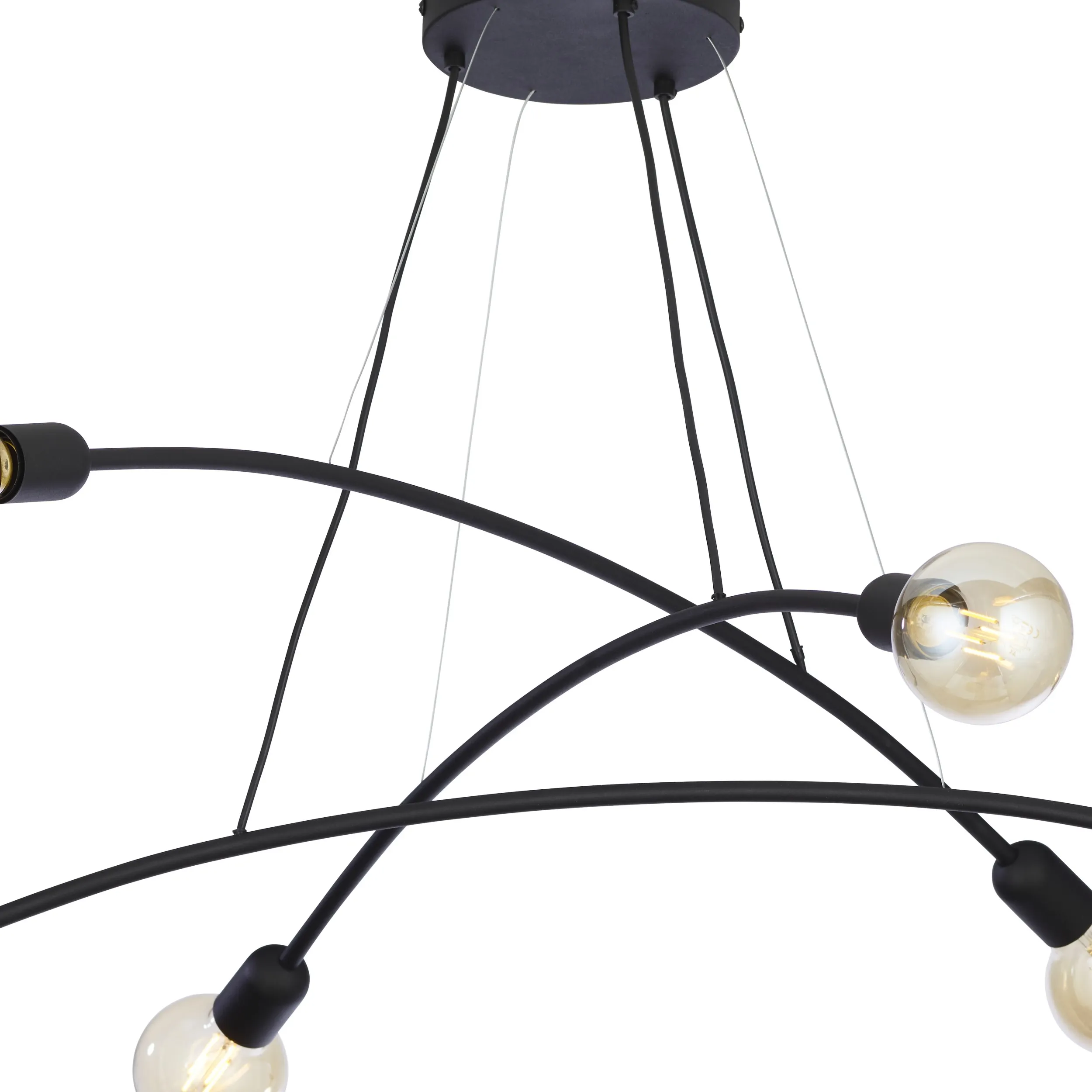 Lampa wisząca HELIX czarna 140x90cm - TK_2726