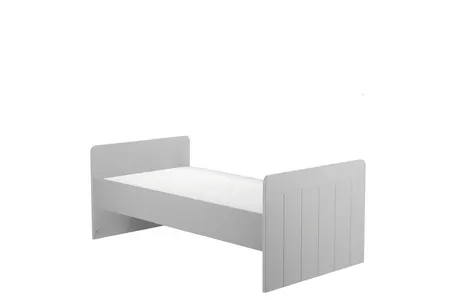 Łóżeczko-tapczanik CALMO 70x140 z regulacją wysokości szare - PIN_021-011-138
