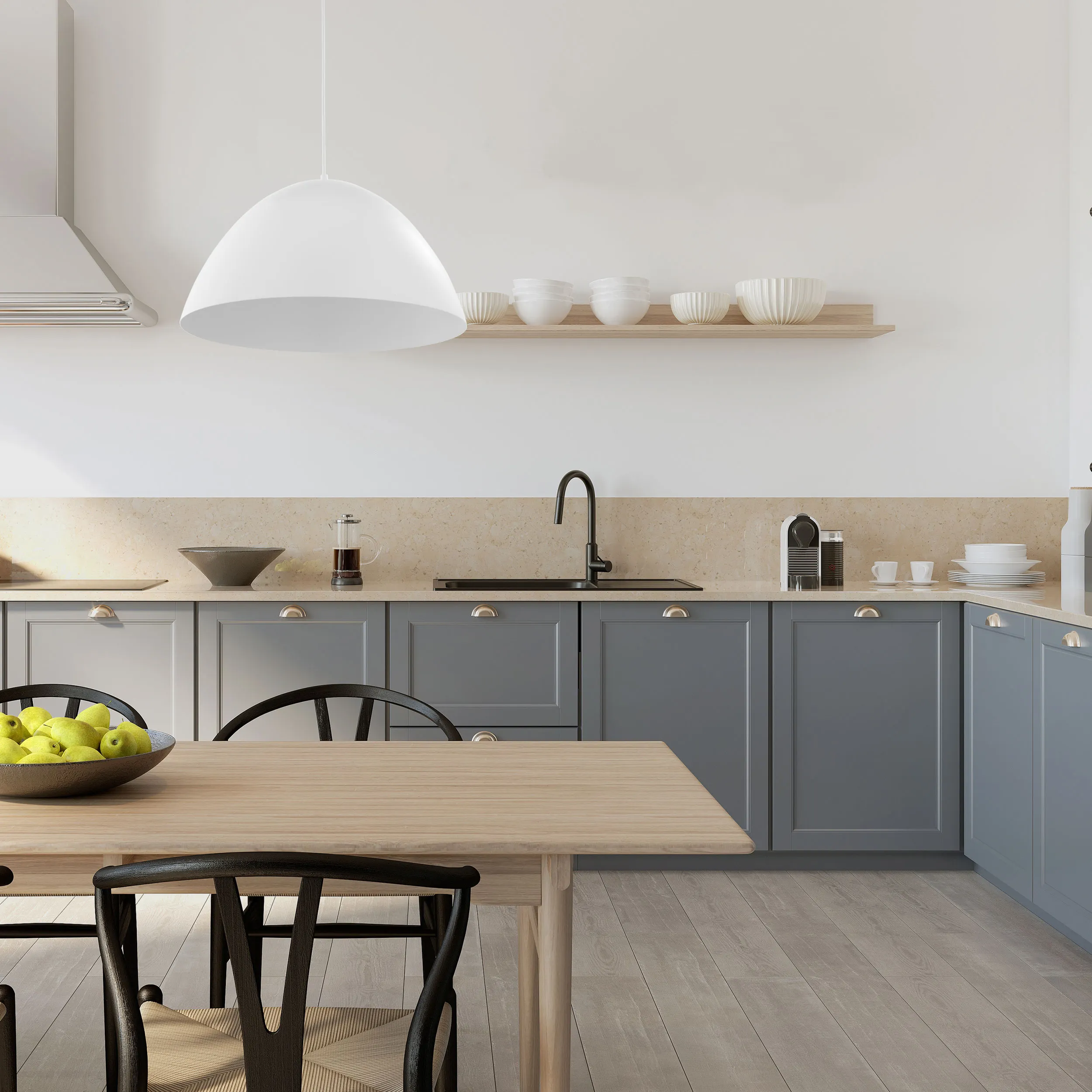 Lampa wisząca FARO L biała szeroka 175x50cm - TK_6003