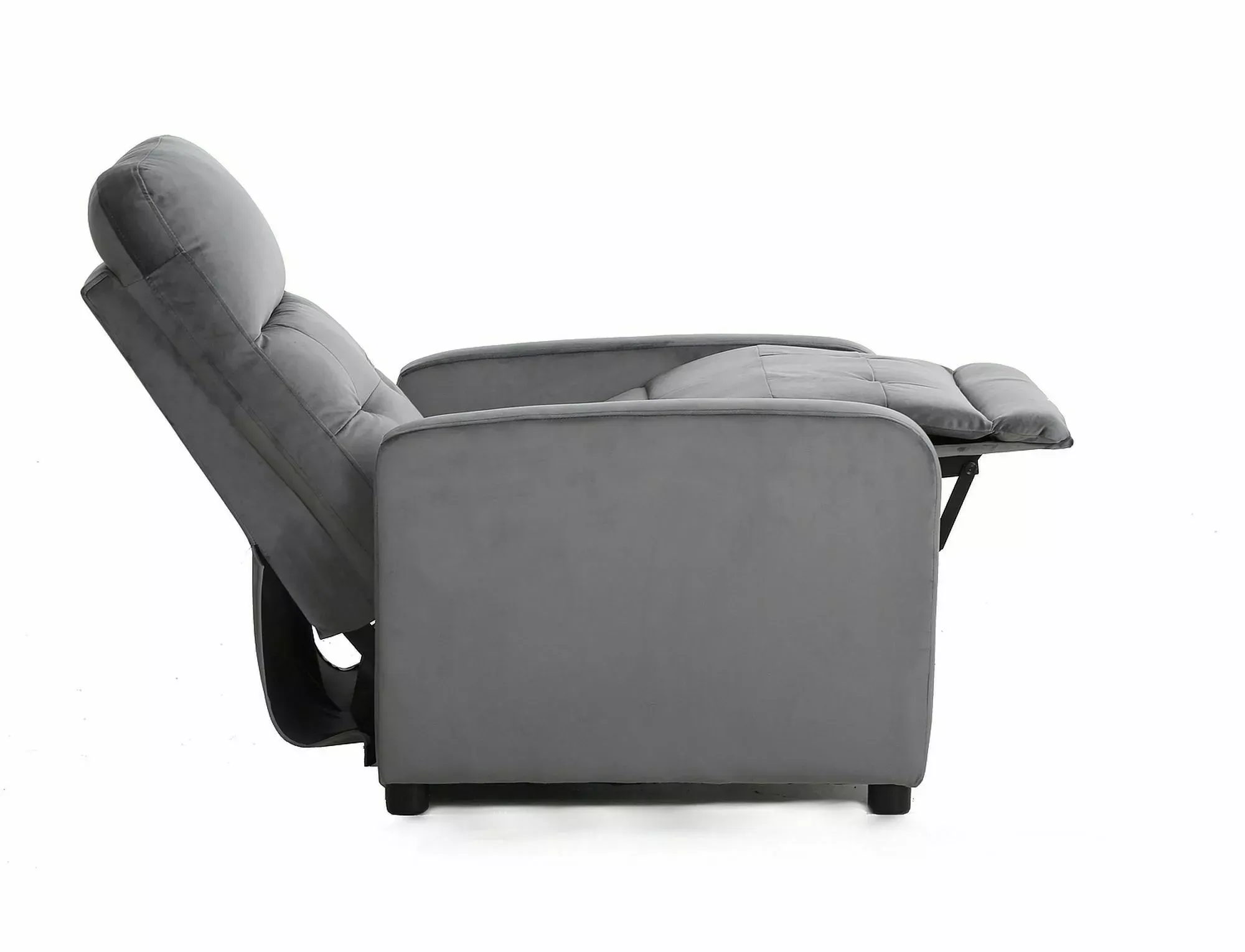 Fotel rozkładany OTUS VELVET szary 14 - OTUSVSZ