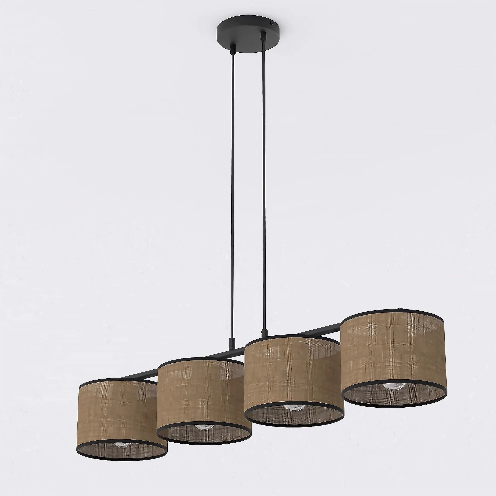 Lampa wisząca ECO 4 brązowy czarny Lampa wisząca ECO 4 brązowy czarny