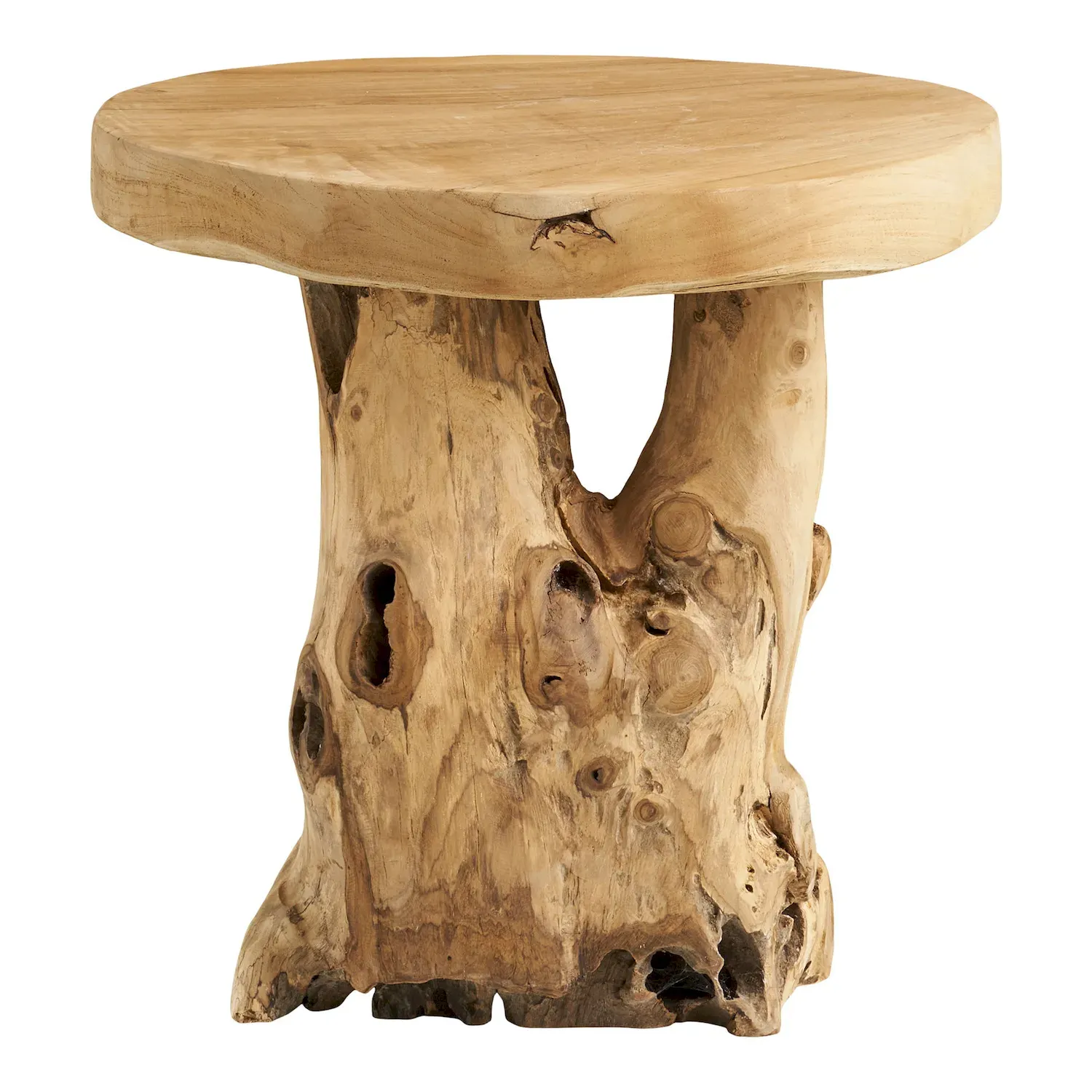 Palena Stolik boczny, teak, naturalny, 40x45 cm - 1601100