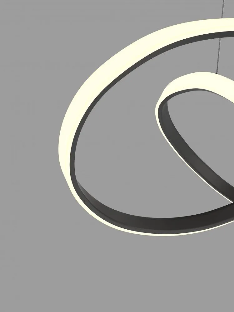 Lampa wisząca ARTE LED czarna — zdjęcie 3