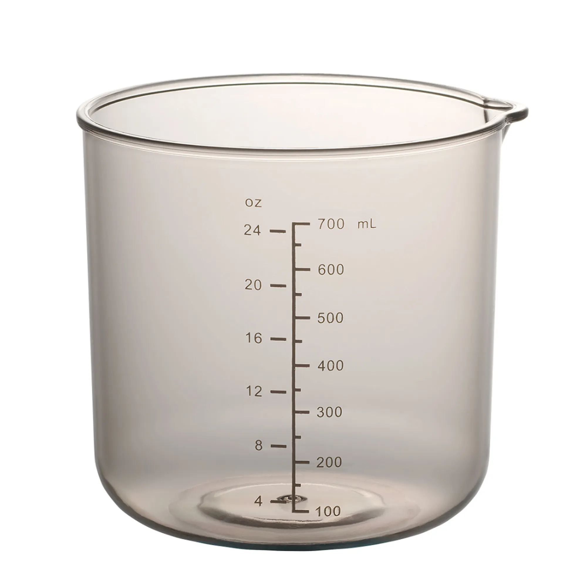 szklanka, miernik objętości, przezroczysta, szklany, pojemność 700 ml