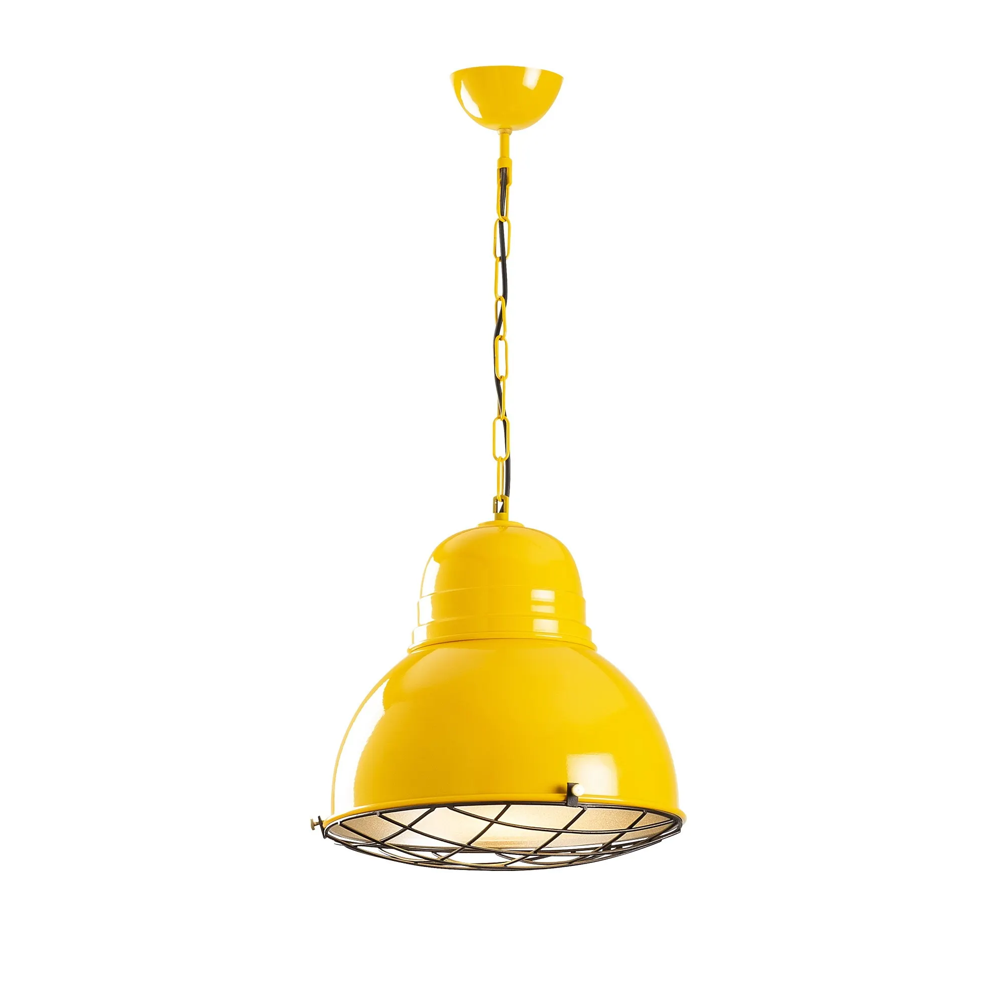 Żyrandol metalowy wiszący SAGLAM żółty - ASI_892OPV1527