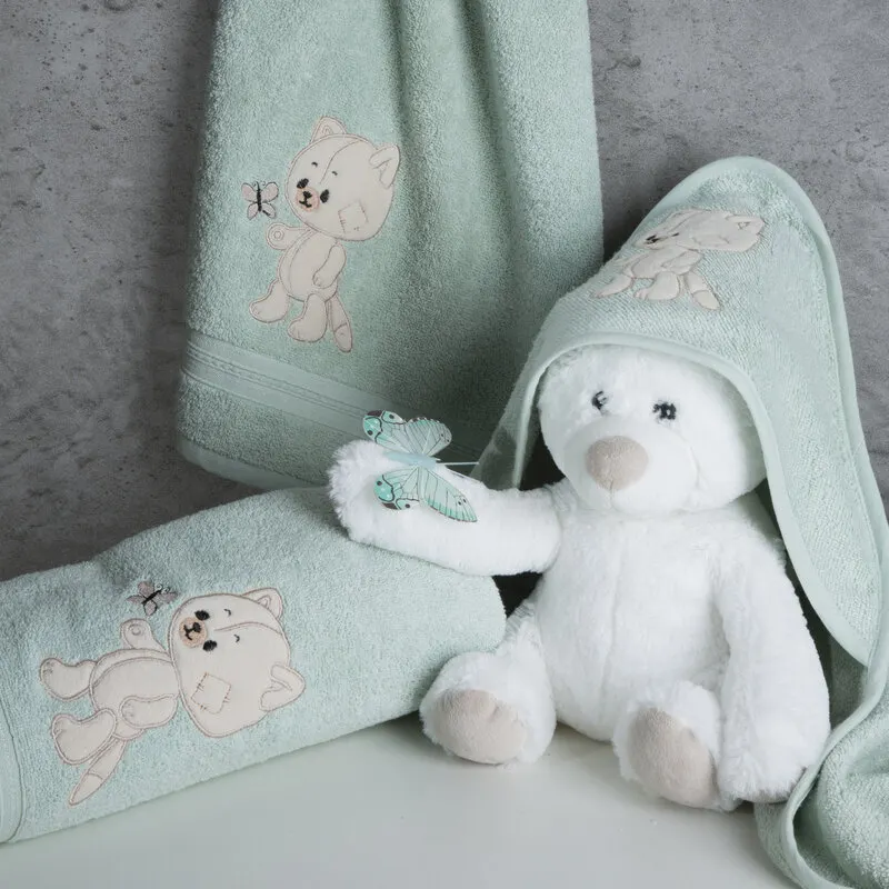 RĘCZNIK DZIECIĘCY BABY66 70 X 140 CM MIĘTOWY - EU_462160