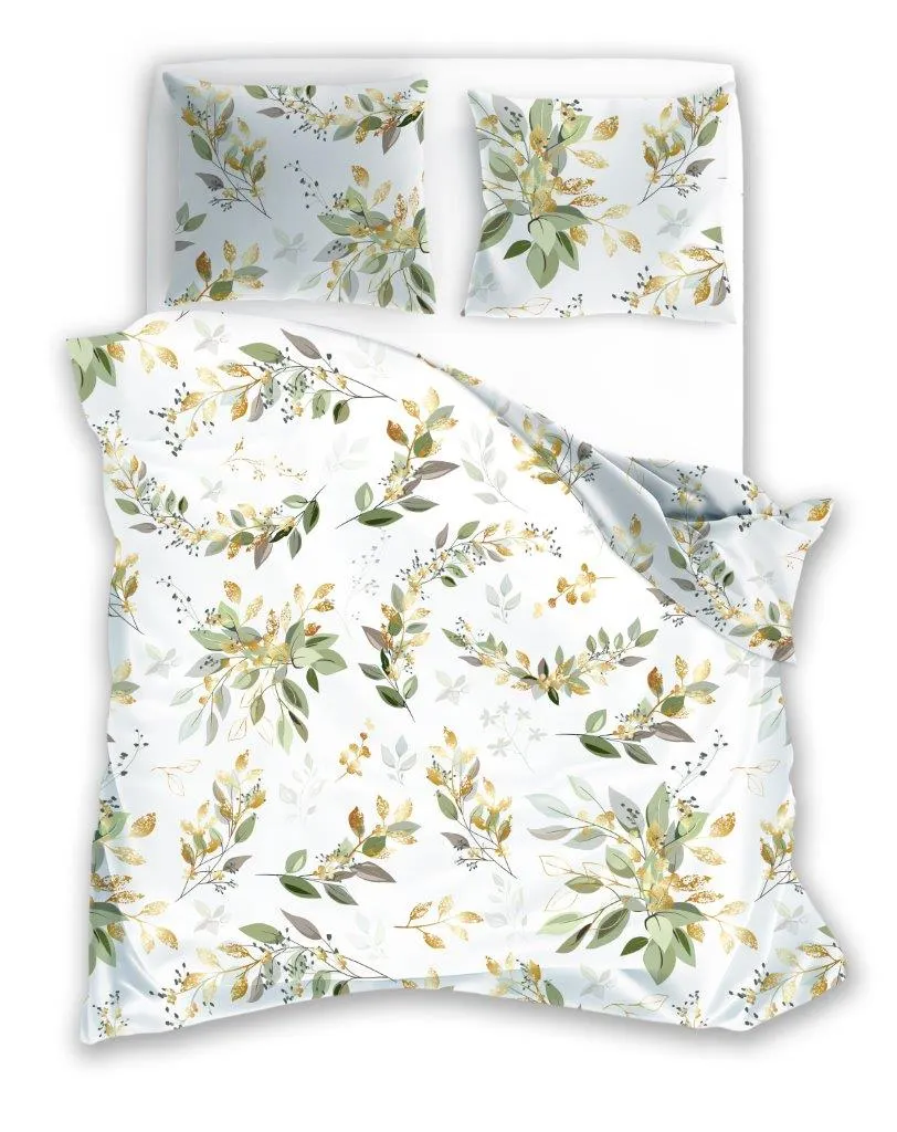 Pościel komplet FLOVERY 008 bawełna 160X200+2X70X80 wielokolorowy Poduszka, Wystrój domu, Meble, Łóżko