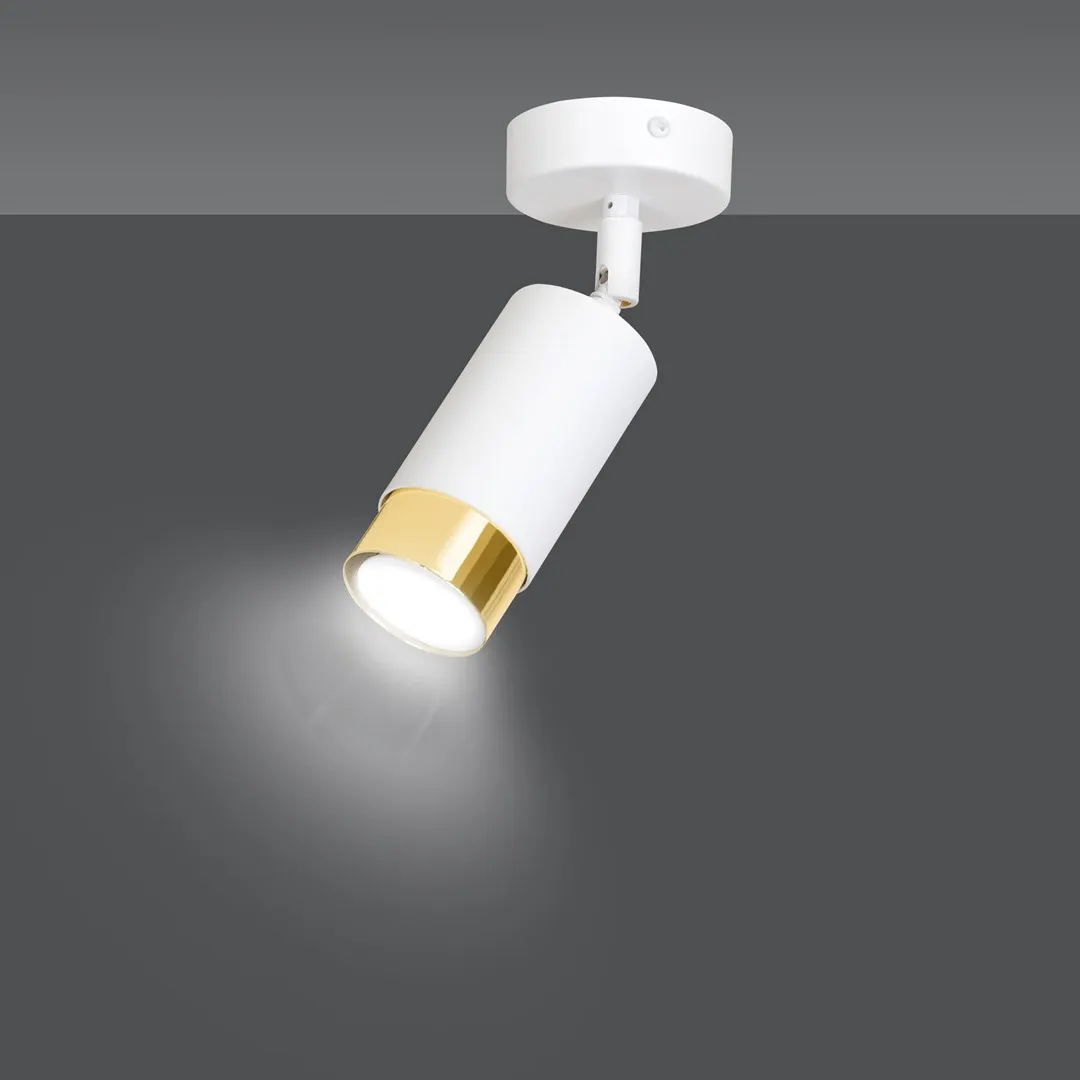 Lampa sufitowa HIRO 1 biały złoty — zdjęcie 3