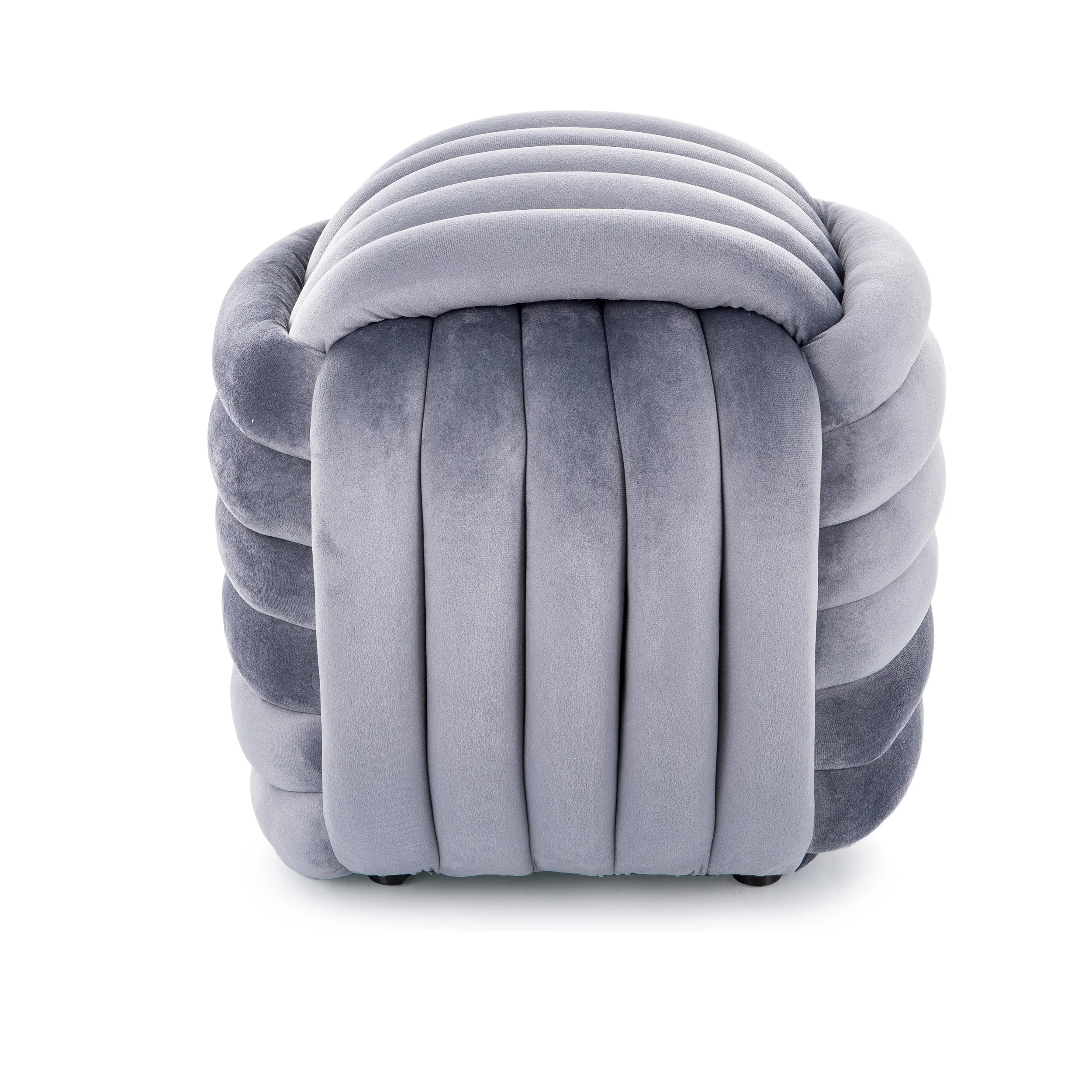 Puf BRUNI VELVET 42x45x45 szary - BRUNIVSZ