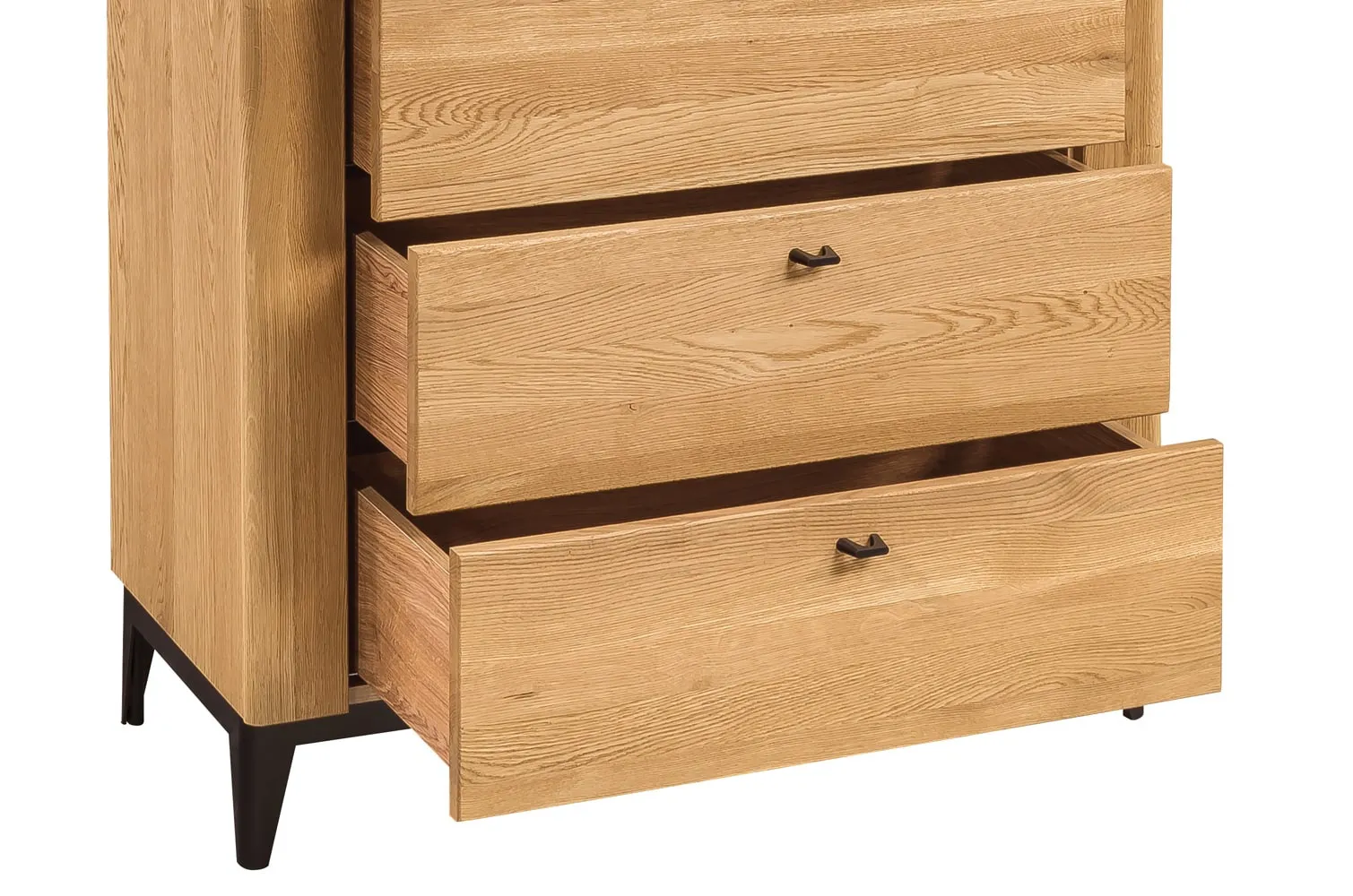 Komoda wysoka z 5 szufladami PORTO 75 - dąb złoty - TH-100-1679