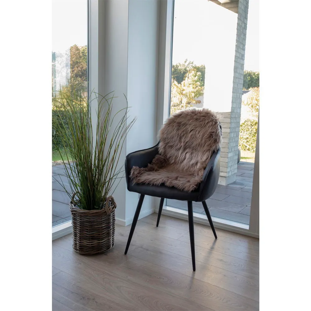 Skóra jagnięca sztuczna LAMBSKIN 50x85 cm jasny brąz - 3981132