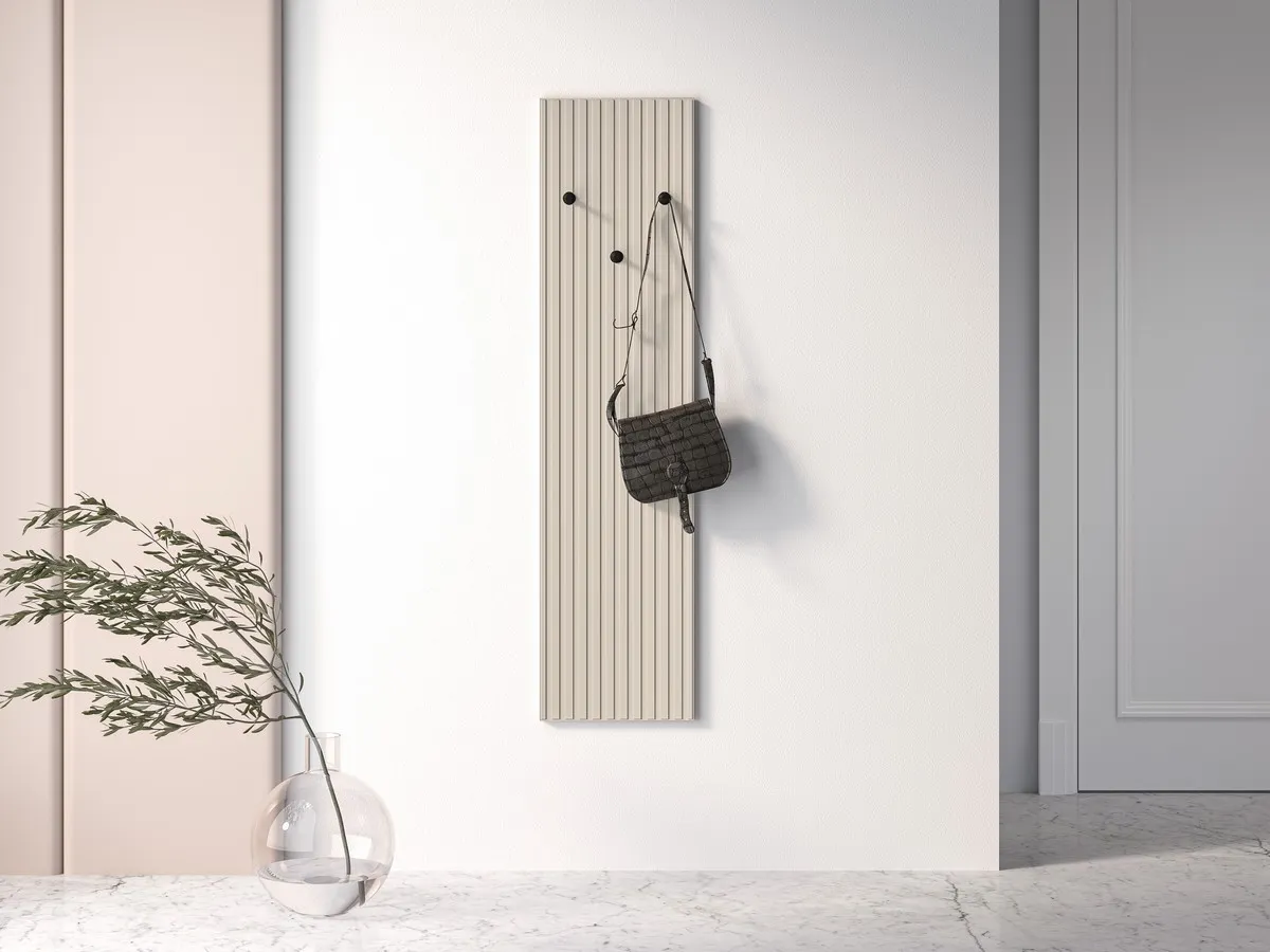 Wieszak ścienny wąski z 3 haczykami SOPHIE 17 cashmere — zdjęcie 3