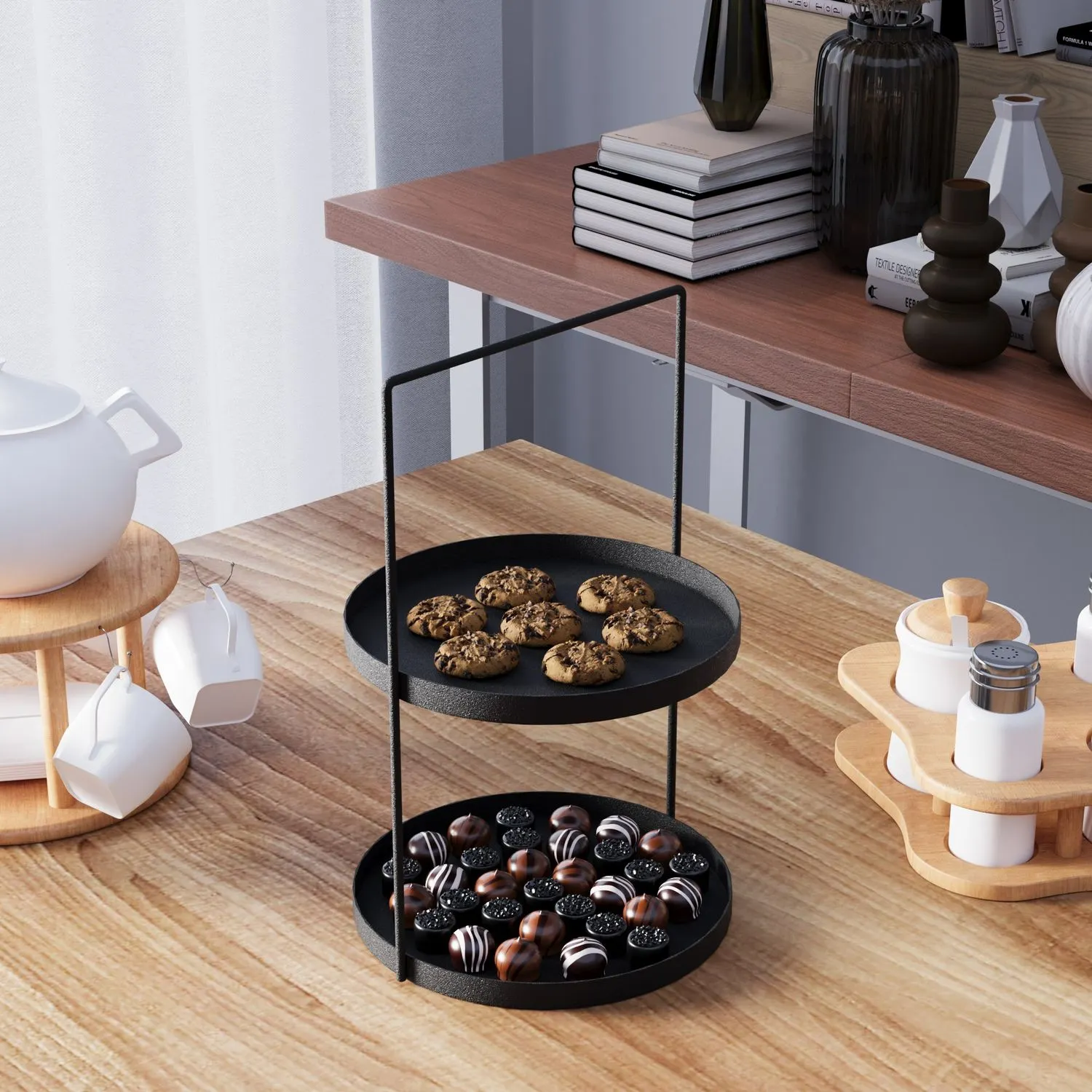 Metalowa ozdoba TILOS czarna - ASI_247HFM1118