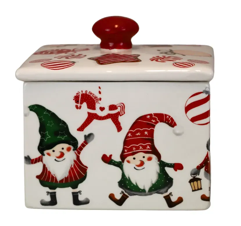 POJEMNIK ceramiczny 15x15x13cm wielokolorowy