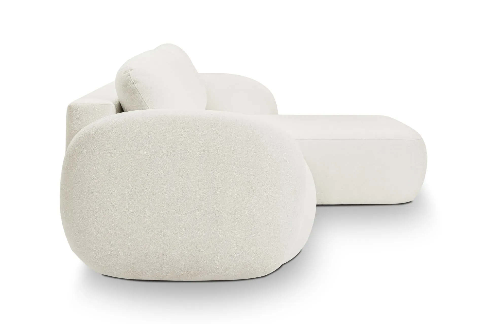 Narożnik rozkładany z pojemnikiem OLIO SICURIO 248 cm prawostronny kremowy - OLIO_NAR_SICURIO60_P