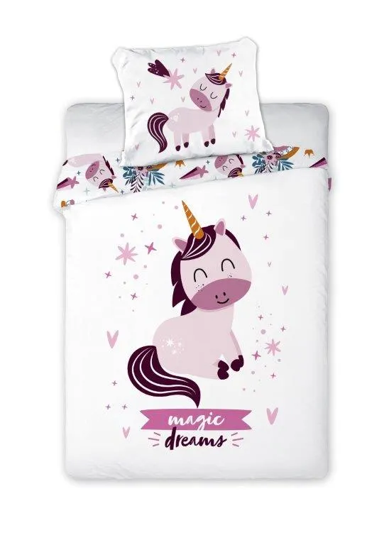 Pościel komplet dla dzieci PRZYTULAKI 018 bawełna 100X135+40X60 MAGIC UNICORN wielokolorowy Poduszka, Wystrój domu, Papier