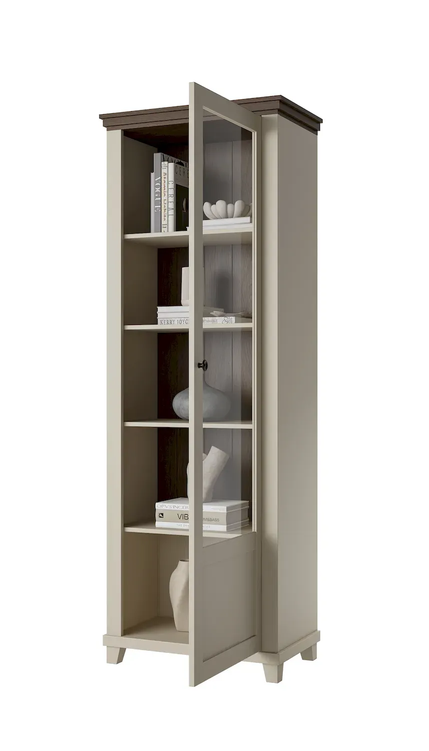 Witryna 1-drzwiowa EVORA WM prawa beż jasny dąb dunin - 24D1JU06