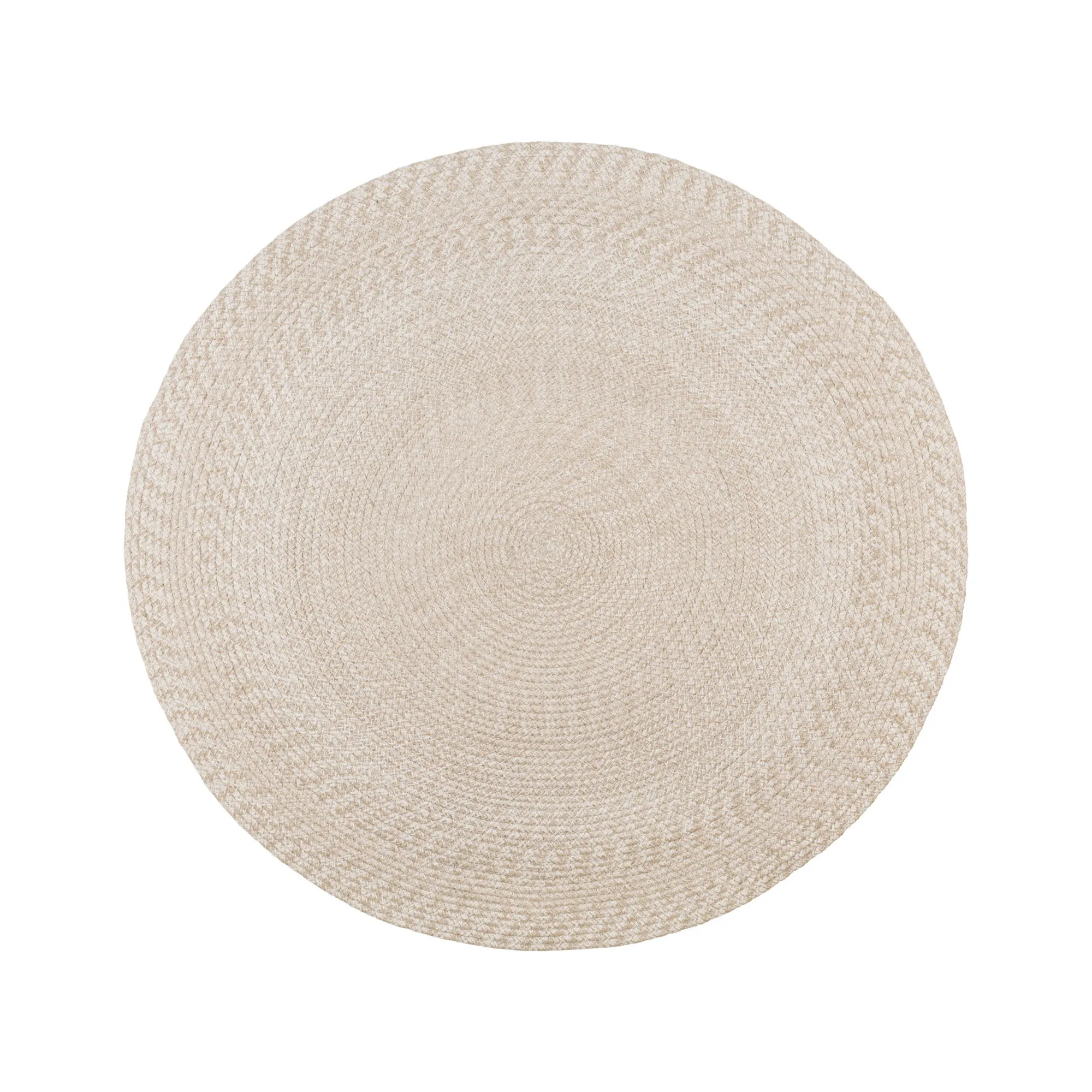 Dywan okragły MENORCA fi120 cm 100% recykling fi120 cm piaskowy