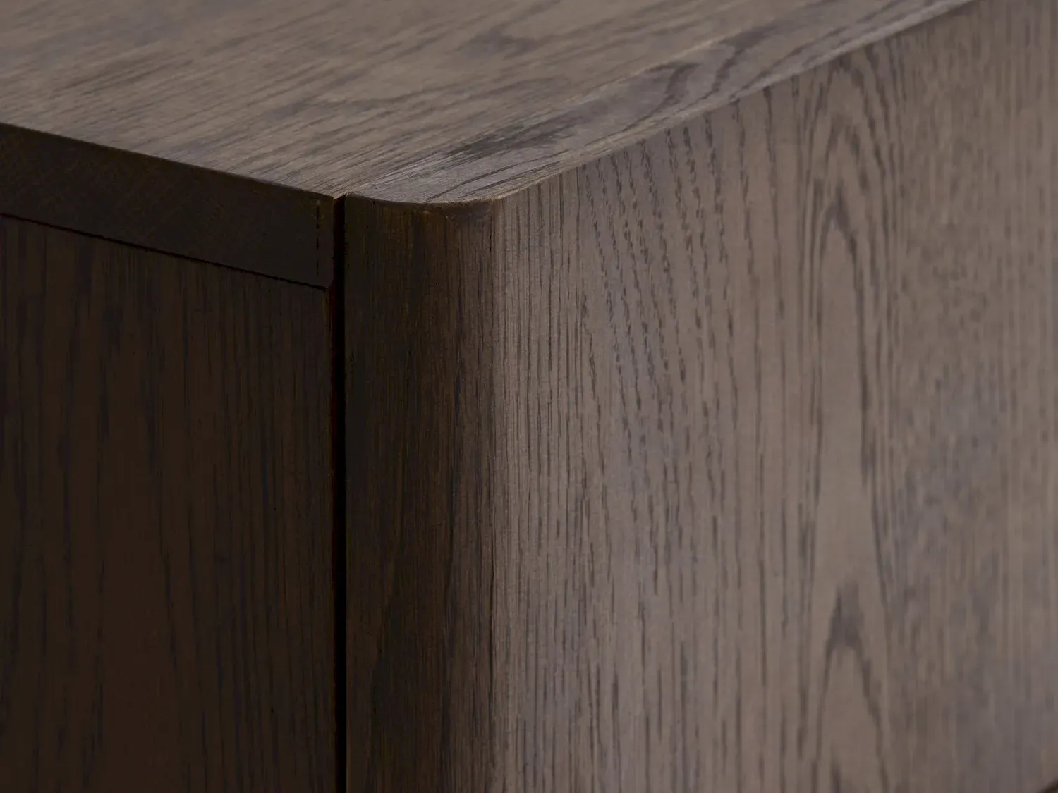 Komoda ARUN 2-drzwiowa z 3 szufladami - ciemny dąb - UN_50184710