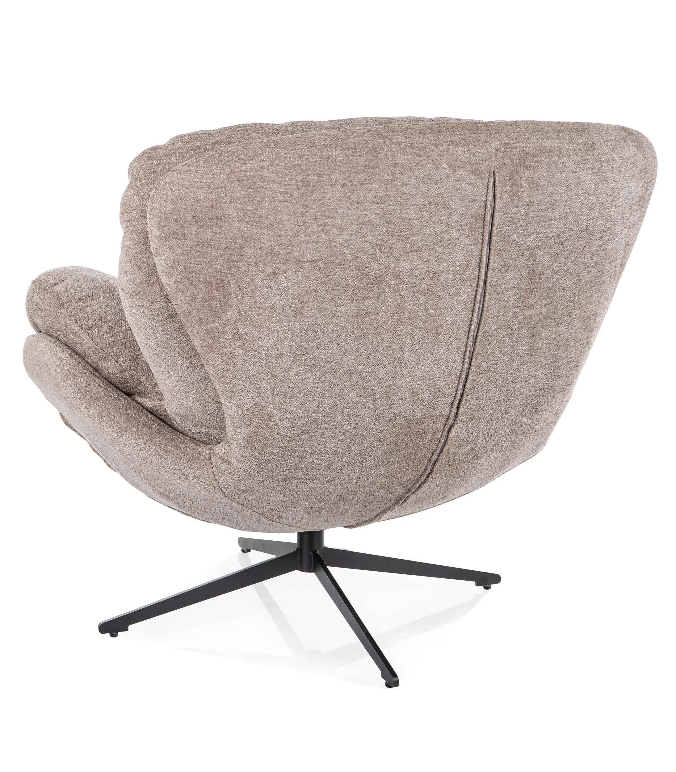 Fotel obrotowy FLORENCE RAVEN ciemnobeżowy/czarne nogi - FLORENCERACBE30