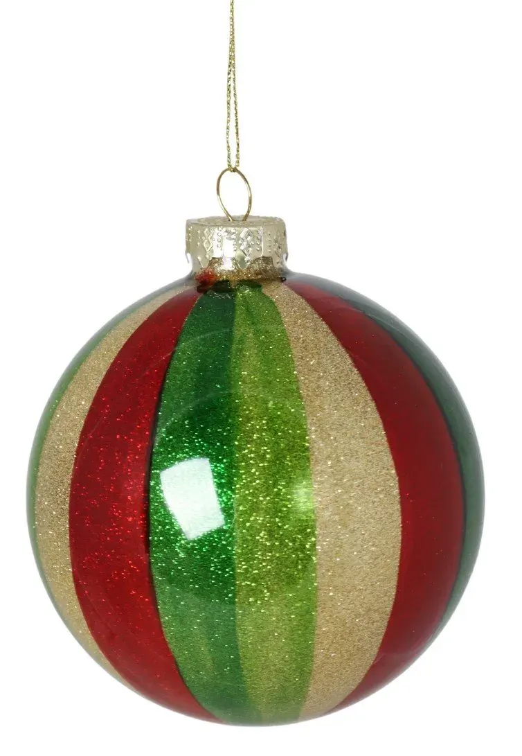 Bombka szklana 6 sztuk KOLOROWA 4196 Bombka szklana 6 sztuk KOLOROWA 4196