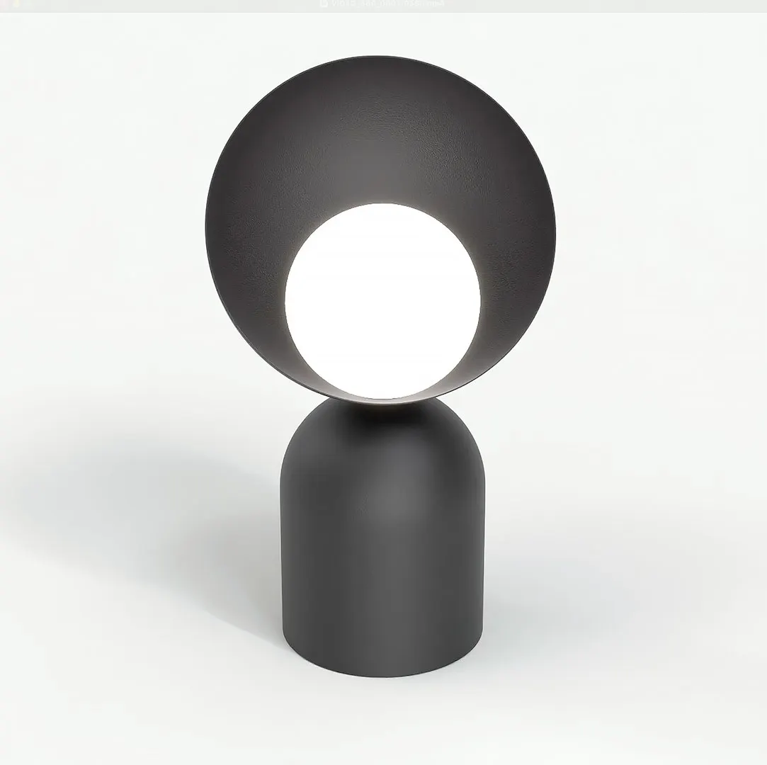 Lampa nocna metalowa BOTO LN1 czarna - 1510/LN1