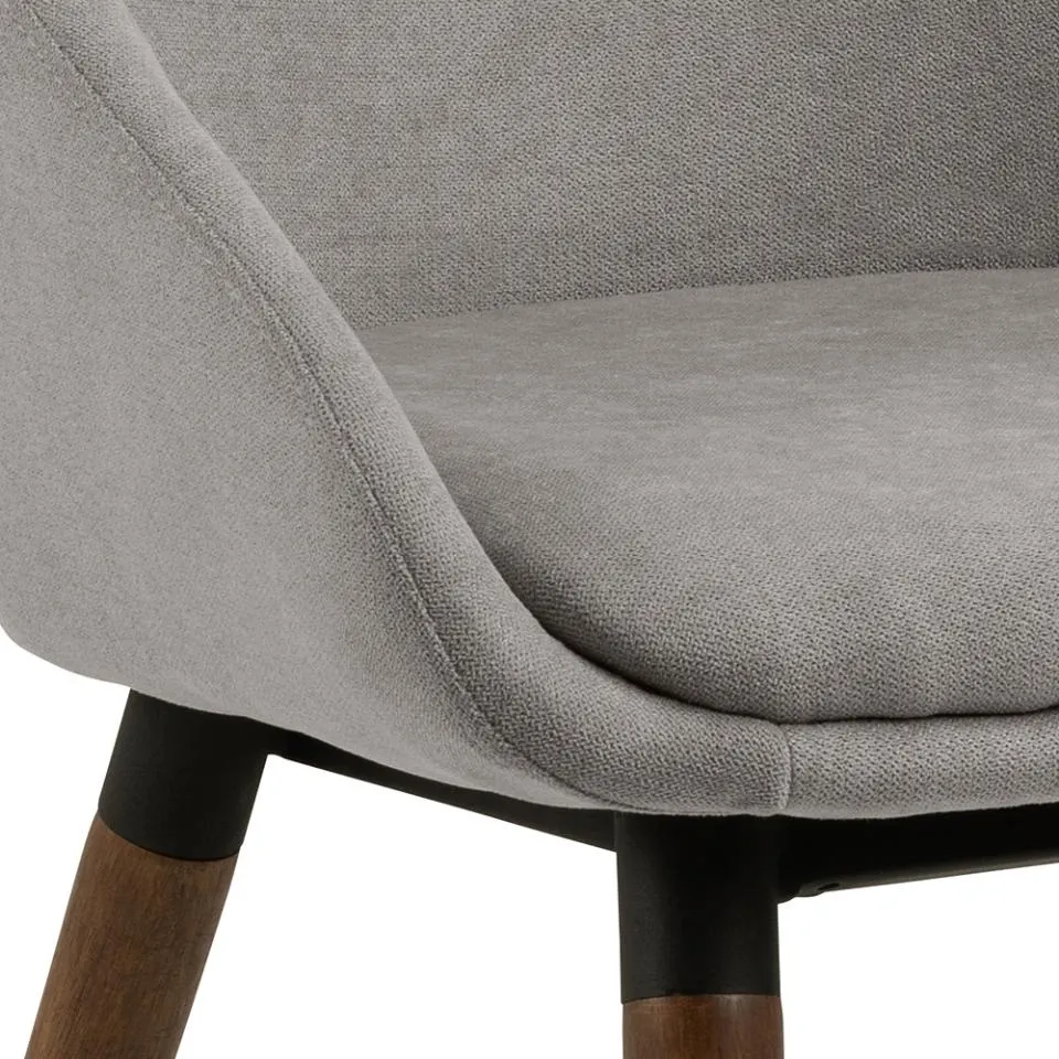 Krzesło Lana, szary- orzechowy ( zestaw 2 sztuk ) - 0000098135