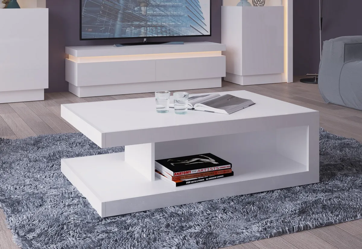 KOMODA RTV LYON BIAŁY LYOF01 BIAŁY ALPIN/BIAŁY HG — zdjęcie 8