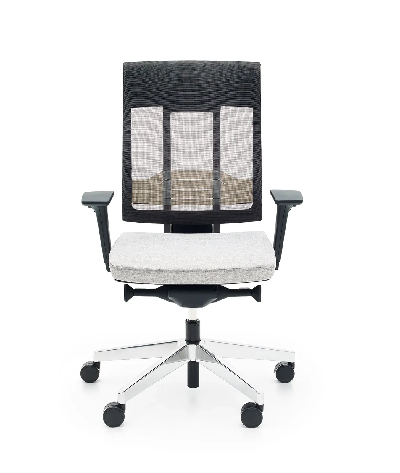 Fotel obrotowy Xenon Net Regulacja oparcia i podłokietników, Szary - EBC0000002