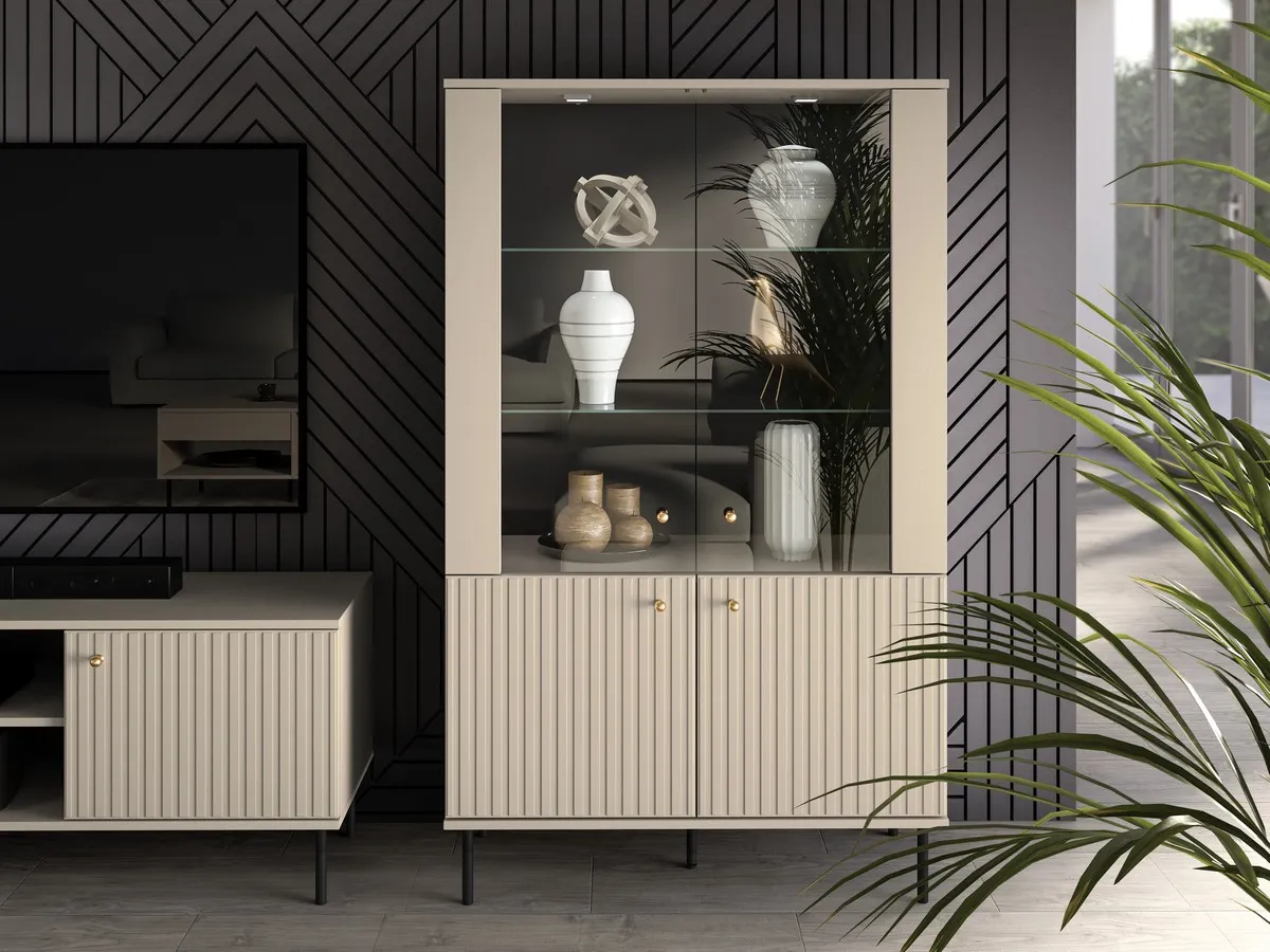 Witryna niska 4-drzwiowa Sophie 03 cashmere - 1SOPH03-001