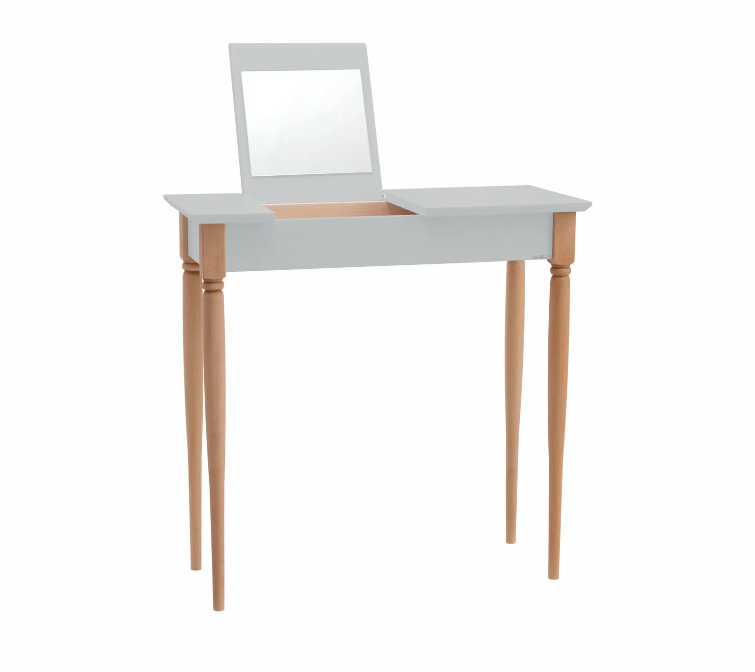 Toaletka z lustrem MAMO 65x35cm jasnoszary naturalny