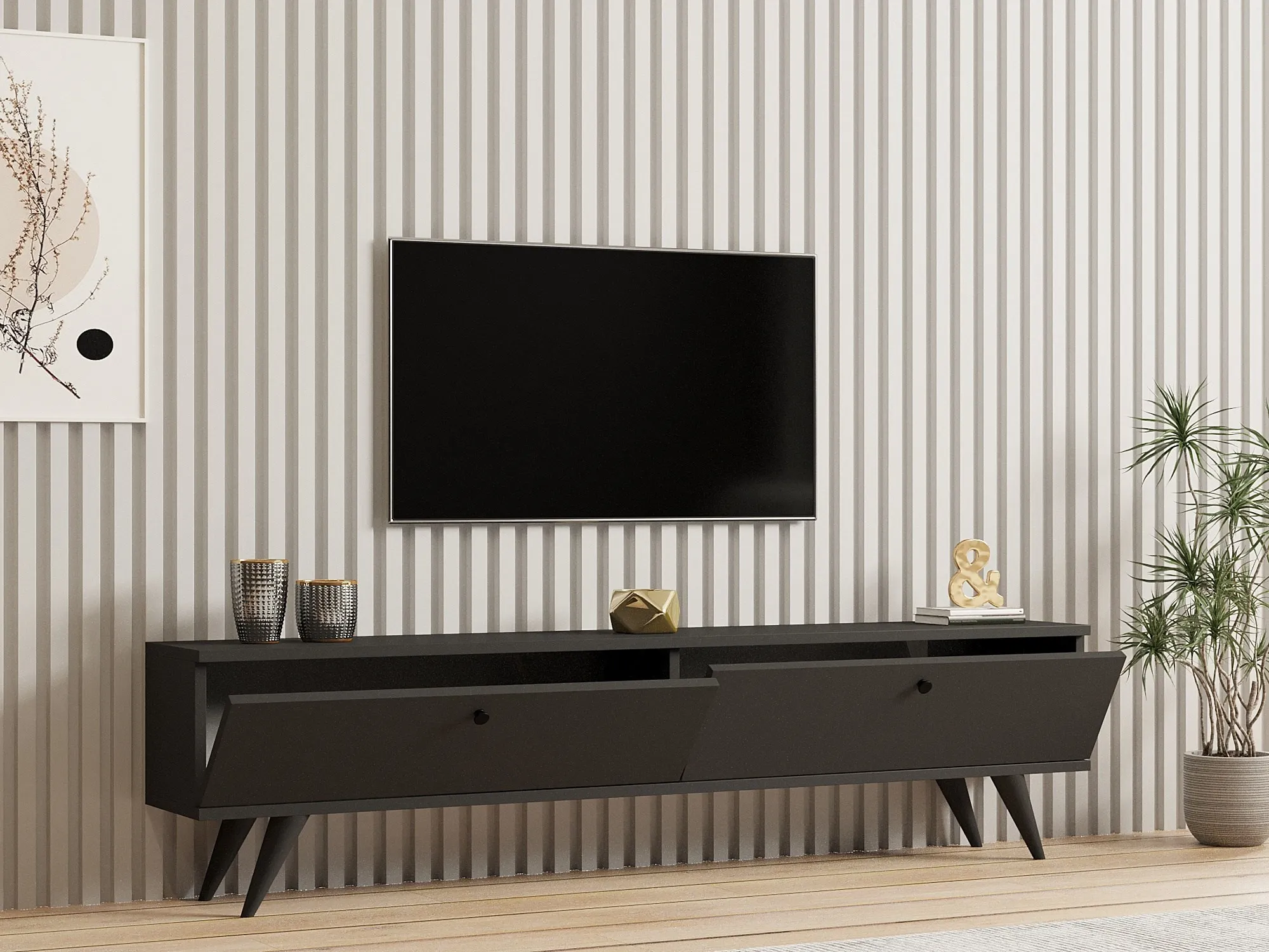 image telewizor, tv, stolik RTV, mebel RTV, dekoracja wnętrz