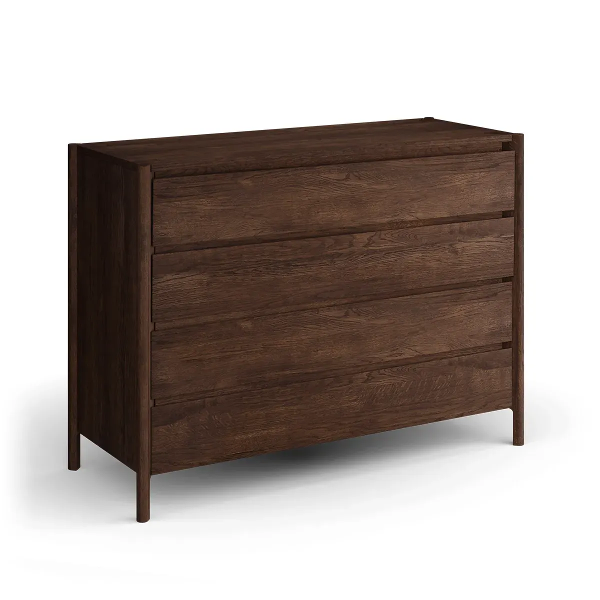 Komoda z 4 szufladami dębowa CAMPI tabacco