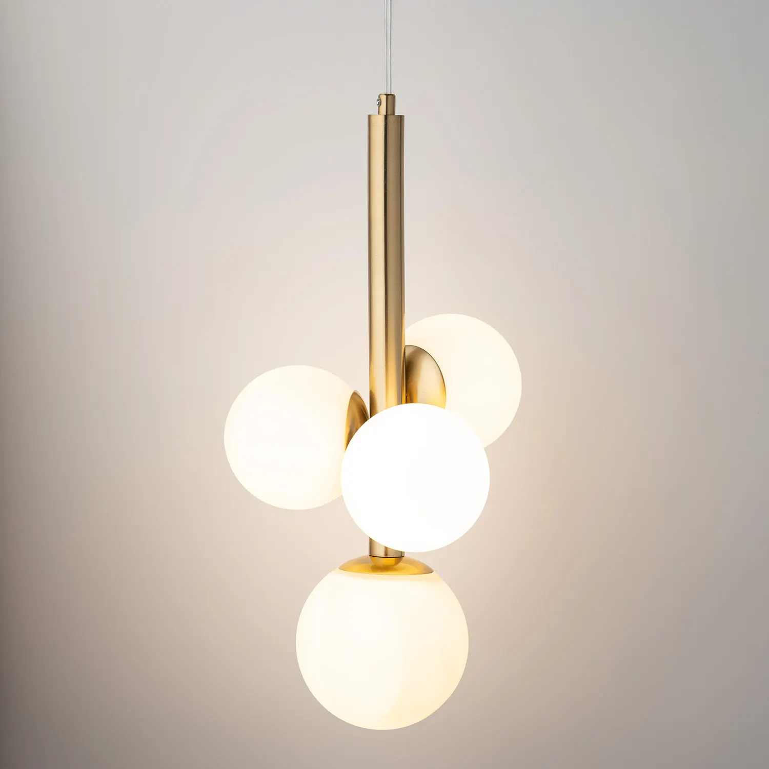 Lampa wisząca PERLA LUX 4 biało-złota - SI_40780