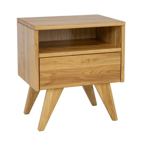 Szafka nocna bukowa SN401 Koniak DREWMAX - 52457