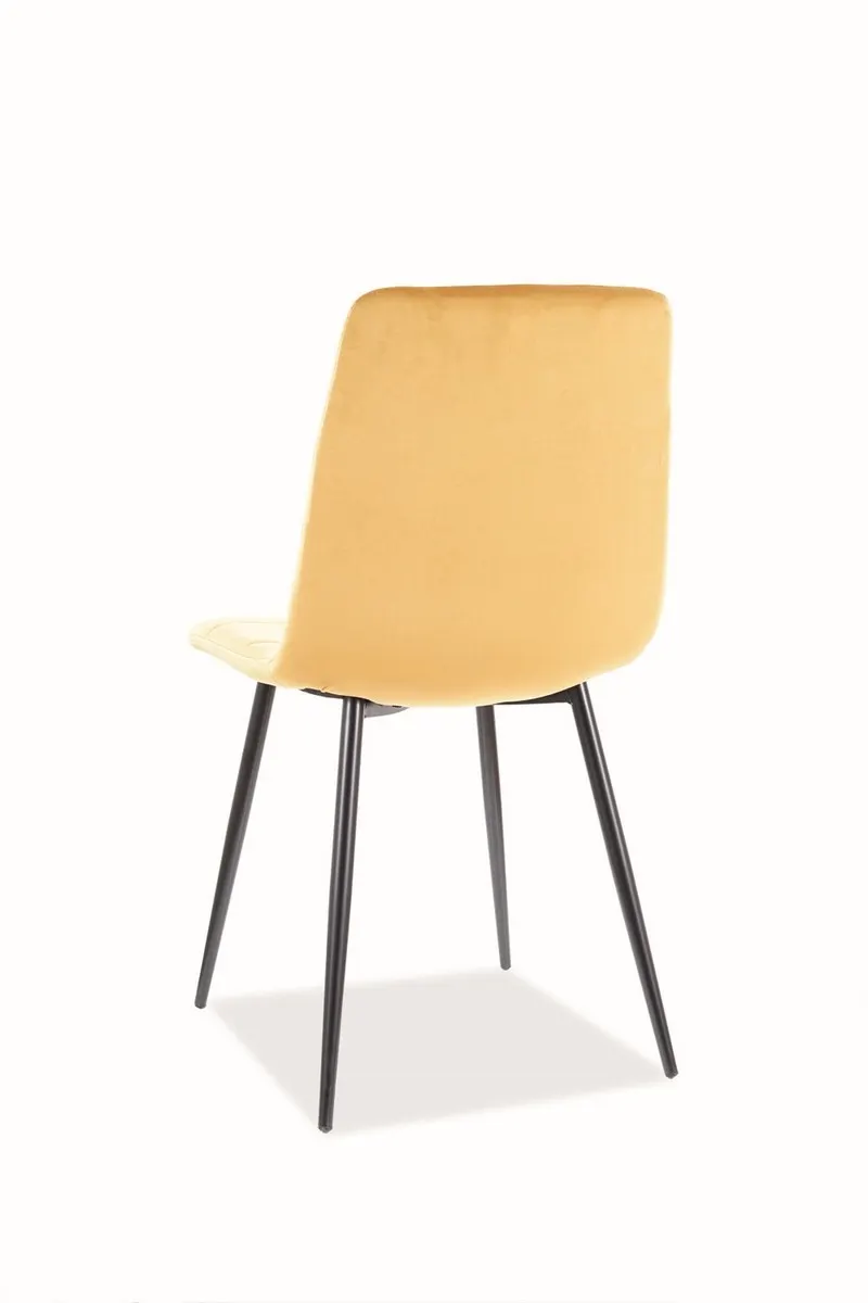 Krzesło MILA VELVET aksamitne curry Signal - MILAVCCU