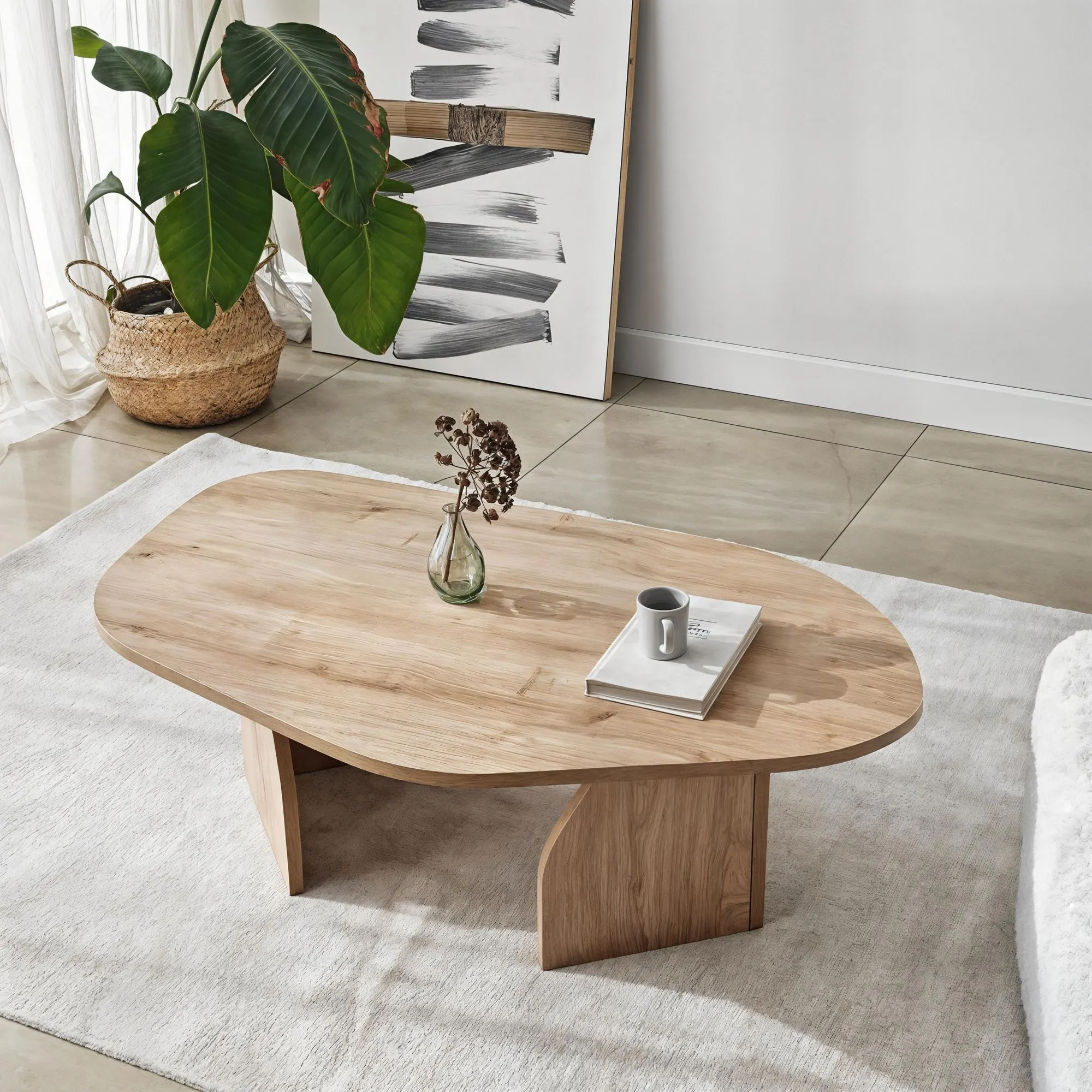 Stolik kawowy ROCK 60x100 dąb naturalny — zdjęcie 3
