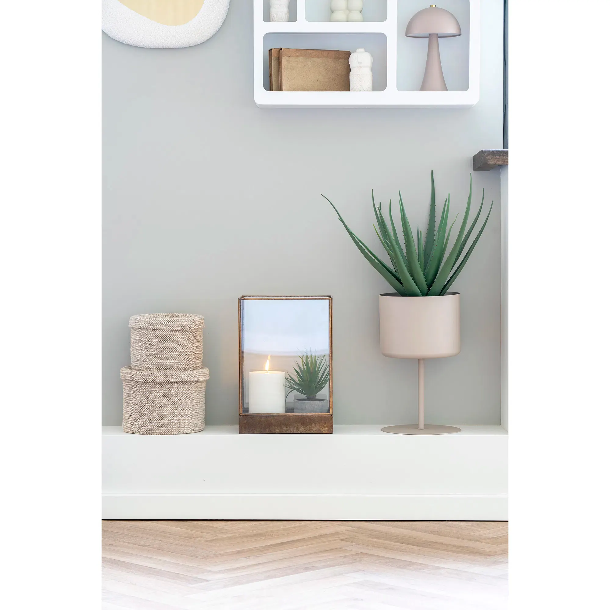 Sztuczna roślina ALOE wys:51 cm zielona - 9501001