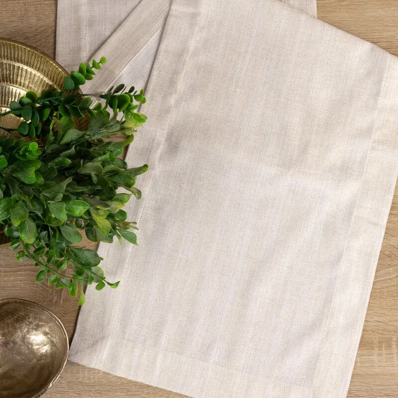 OBRUS ZOJA 40 X 200 CM BIAŁY - EU_393559