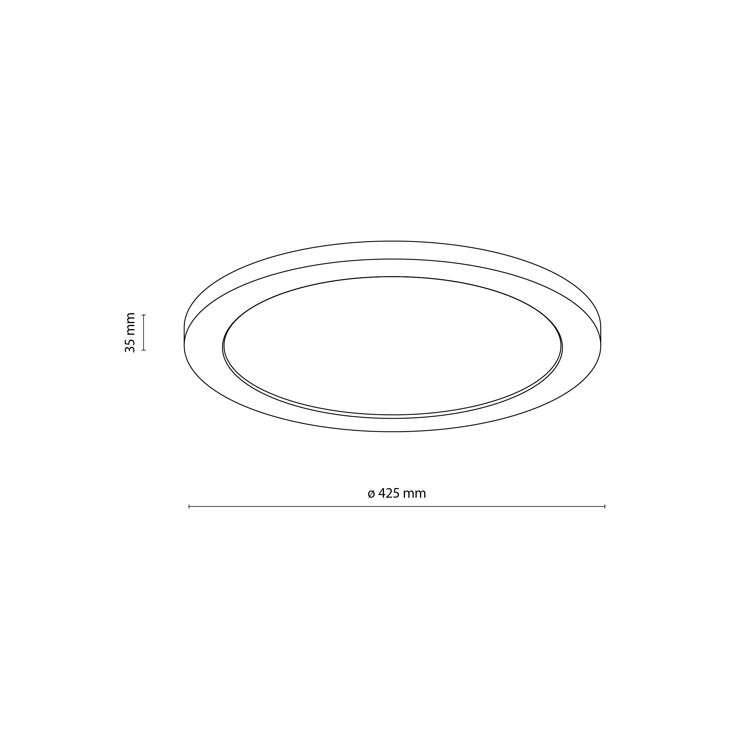 Lampa sufitowa AQUA LED 36W drewniana buk z białym kloszem 42x3cm - TK_18011