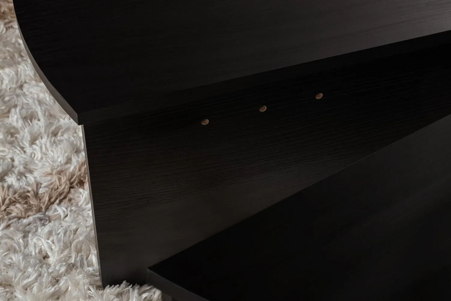 Stolik kawowy 2-elementowy ORION 90x90 czarny efekt drewna - ASI_563NRD1902