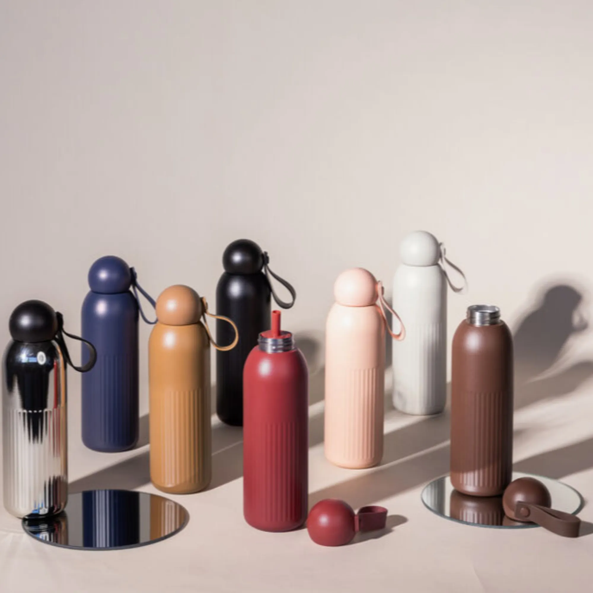 image butelka, bidon, termos, kolory, zestaw